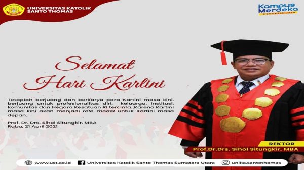 REKTOR UNIKA MEDAN AJAK KARTINI MASA KINI UNTUK TETAP BERKARYA DAN BERJUANG